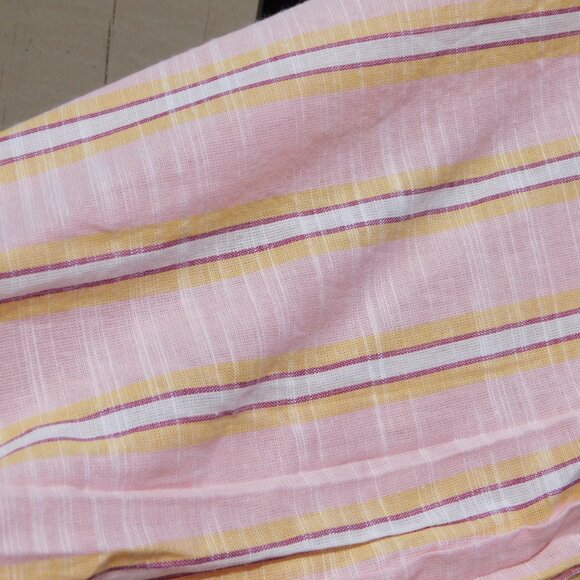 Daughters of India Poet Blouse | Pink Sorbet | Stripes | Boho | VGUC | XL - Picture 4 of 10